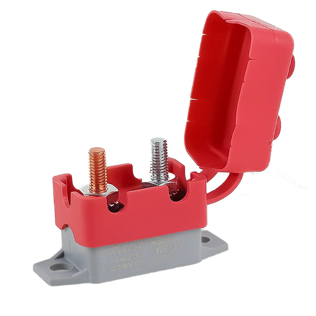 2Pcs 30 Amp Auto-Reset Circuit Breaker with Cover – Universal
