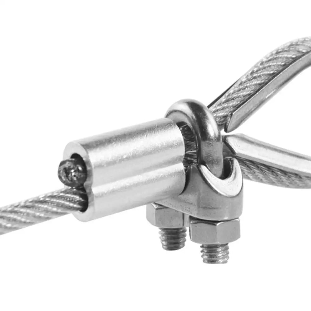 M1–M12 Aluminum Crimp Sleeves Double Hole Wire Rope Ferrules Wire Rope Ferrules Nixie