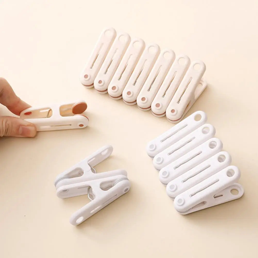 Heavy Duty Windproof Plastic Clothespins, Anti-Slip, 12pcs