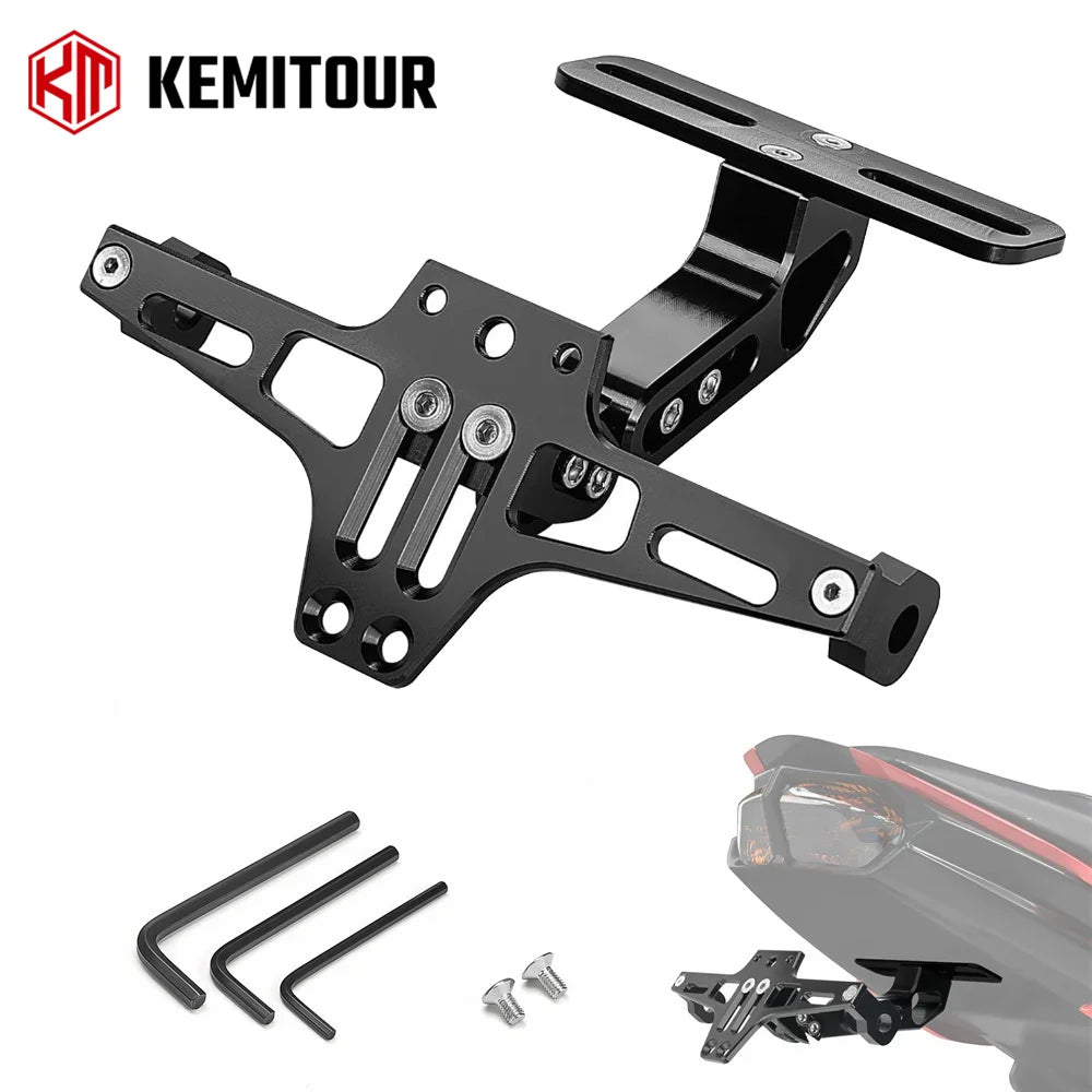 CNC Aluminum Motorcycle License Plate Bracket & Fender Eliminator License Plate Bracket Nixie