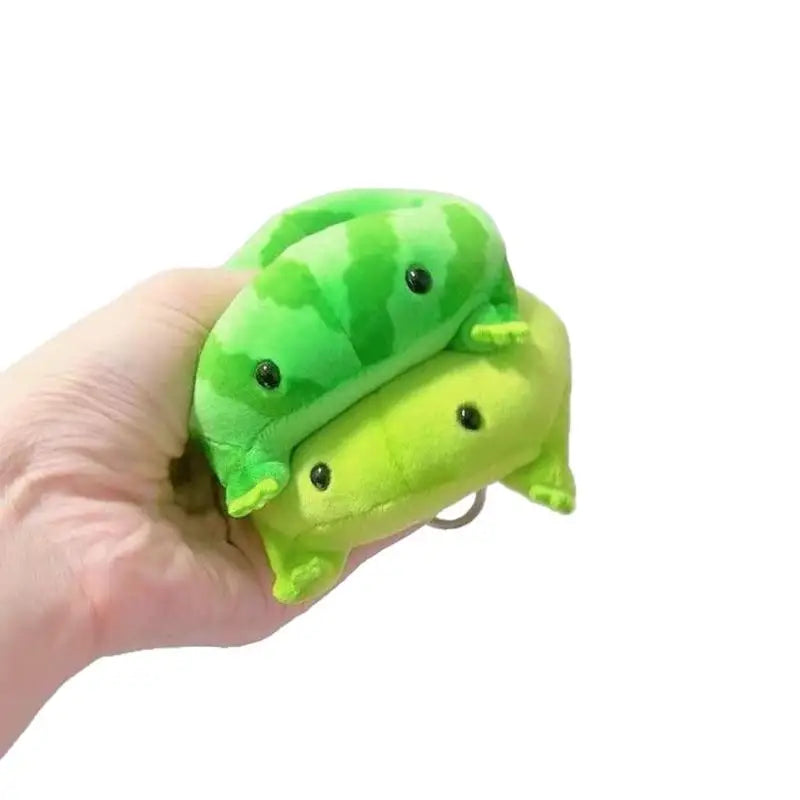 Cute Green Frog Plush Toy Soft Fluffy Plushie Pendant 1-2 Pcs Plush Toy Figurine Nixie