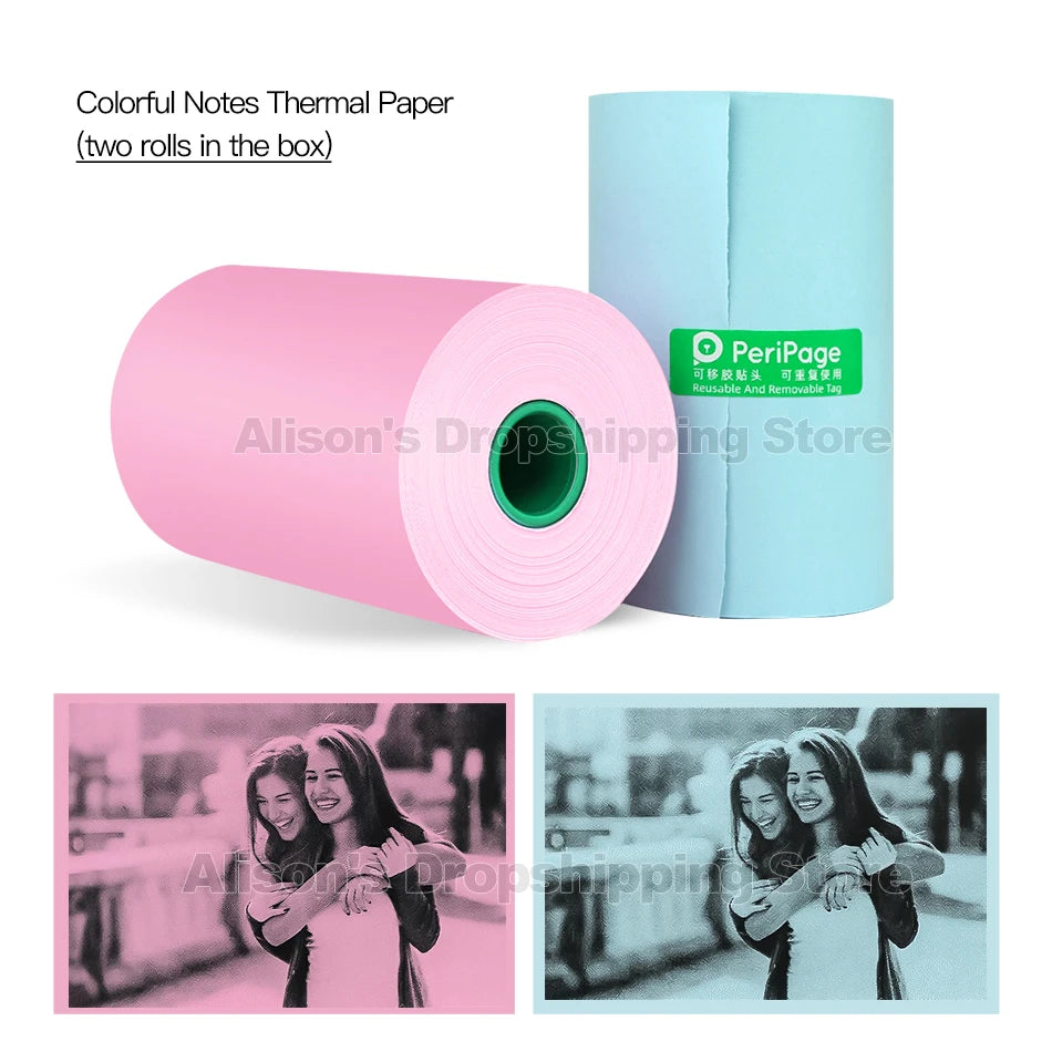 Peripage 80x50mm Thermal Paper 2-Pack – 10-Year Print Life Thermal Paper Rolls Nixie