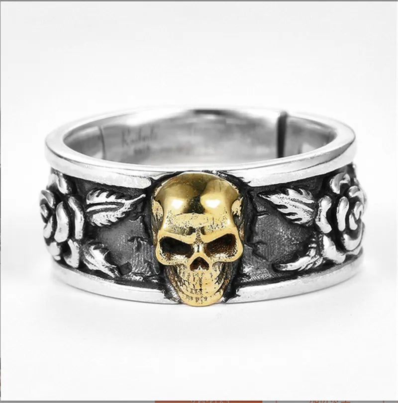 Vintage Punk Adjustable Ring – Eagle Tiger Snake Charm