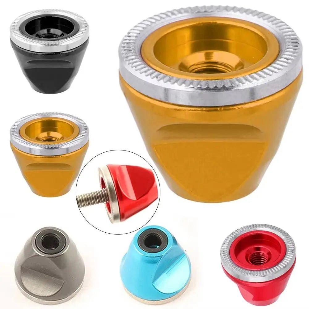 Aluminum Alloy Bicycle M5 Quick Release Axle Hub Nut Cap Bicycle Hub Nut Nixie