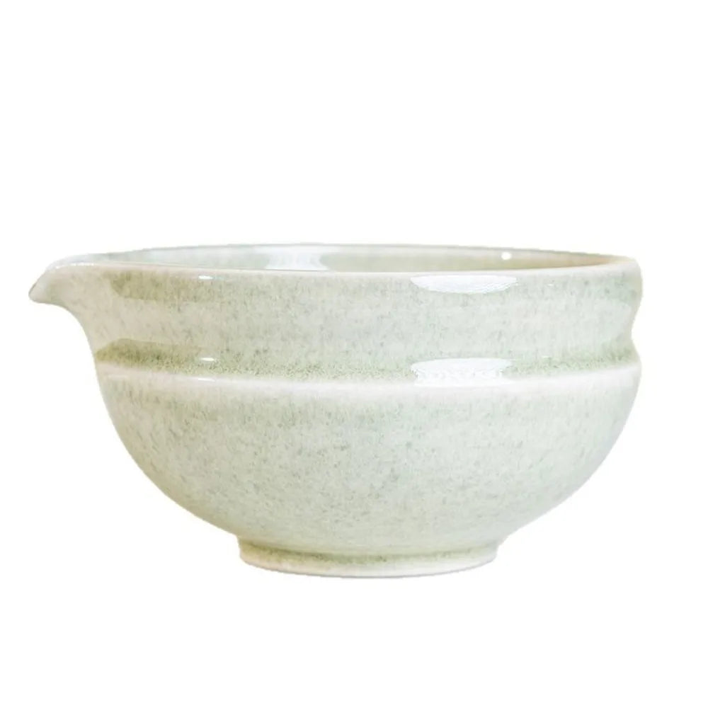 Ceramic Matcha Bowl Set – Gradient Color with Pouring Spout Matcha Tea Bowl Nixie