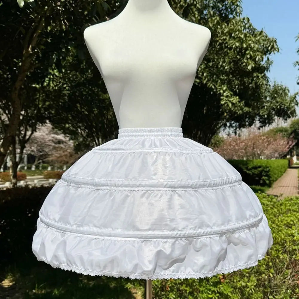 Lolita Hoop Petticoat White Crinoline Underskirt | Wedding & Cosplay Hoop Petticoat Nixie