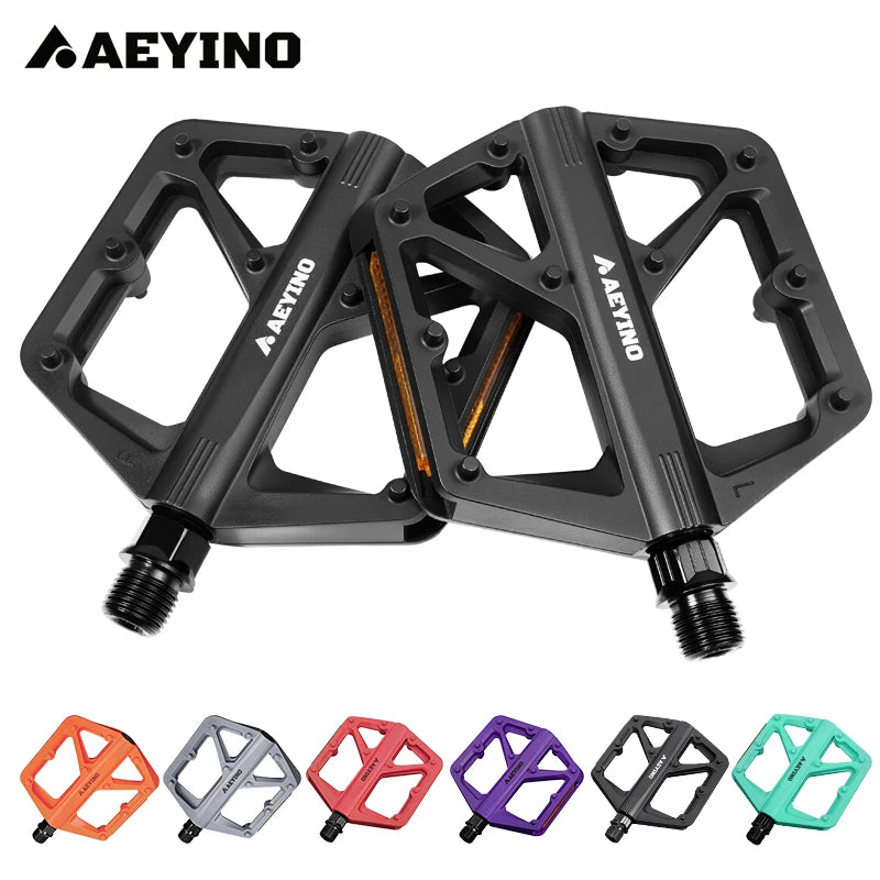 BUCKLOS Ultralight Nylon Flat Bike Pedals | MTB Road Bicycle Flat Bike Pedals Nixie