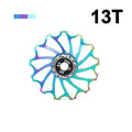ENLEE 11T/13T Ceramic Bearing Jockey Wheel MTB Road Bike Derailleur Derailleur Jockey Wheel Nixie 13T-COLORFUL
