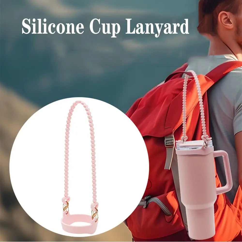 Silicone Water Bottle Sling Carrier with Anti-Slip Strap