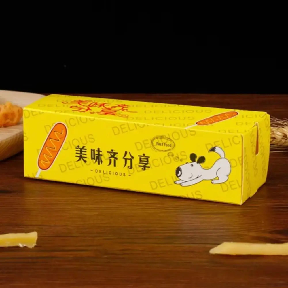 100 Pcs Hot Dog Boat Boxes | Food-Grade Disposable Paper Trays Food Packaging Tray Nixie
