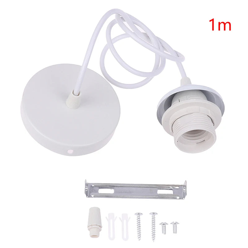 Retro E27 Pendant Lamp Holder Socket with Hanging Wire 1m/1.5m