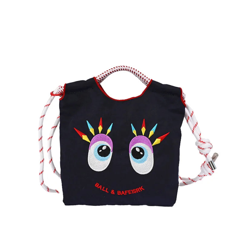 Chinese-Style Embroidered Crossbody Bag | Nylon Shoulder Bag Crossbody Shoulder Bag Nixie