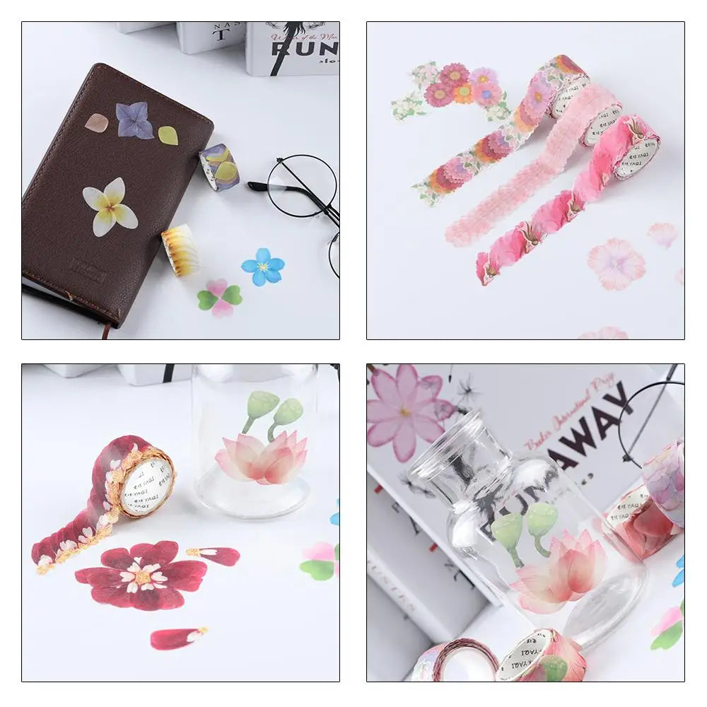 200PCS Sakura Flower Petal Masking Tape – Scrapbooking Craft