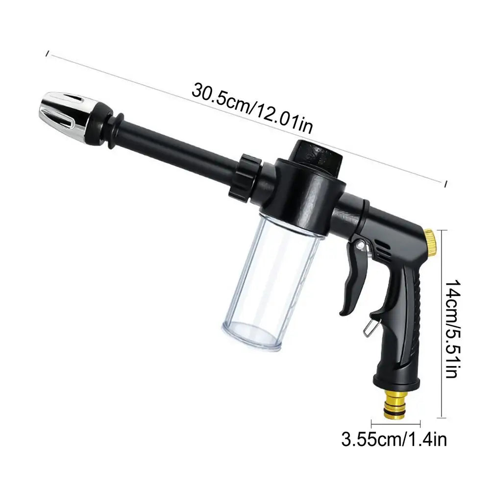 High Pressure Car Wash Foam Sprayer – Adjustable Nozzle Dispenser Car Wash Foam Sprayer Nixie Black
