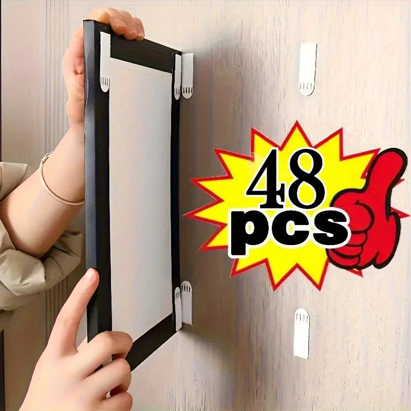 24-48PCS Heavy-Duty Self-Adhesive Magic Tape Fasteners