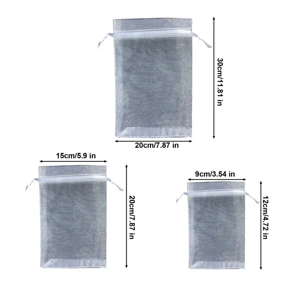 Reusable Mesh Fruit Protection Bags with Drawstring – 10–40 Pack Garden Mesh Bags Nixie