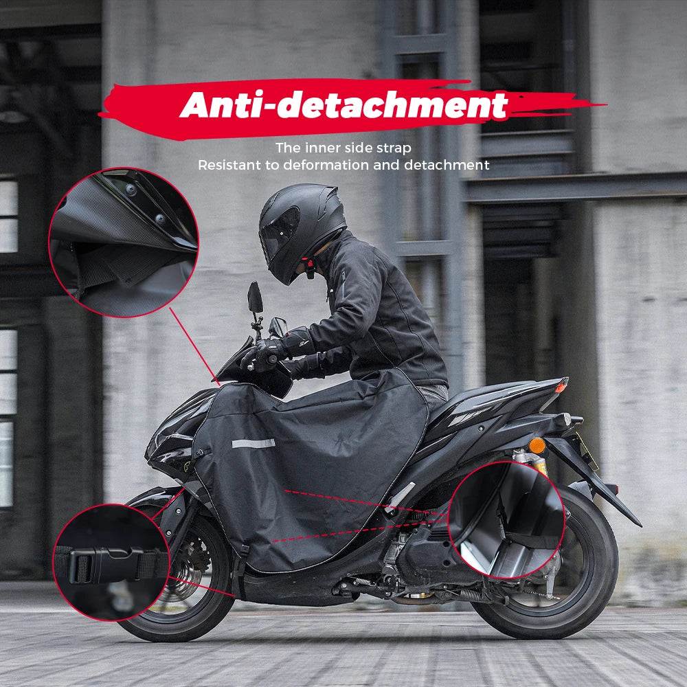 KEMIMOTO Motorcycle Leg Cover Windproof Waterproof Scooter Apron Motorcycle Leg Cover Nixie