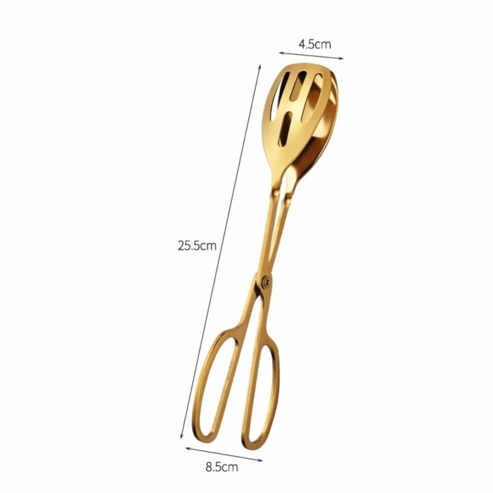 Stainless Steel Scissor Salad Tongs – Heat-Resistant Serving Kitchen Serving Tongs Nixie