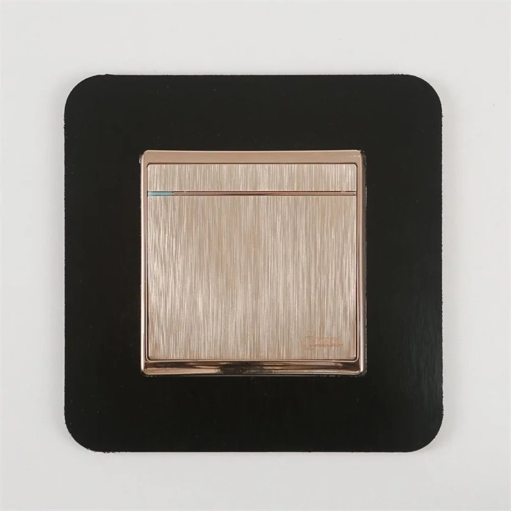 Resin Light Switch Cover Frame – No-Punch Dustproof Wall Decor