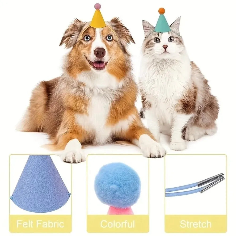 6pcs Mini Colorful Cone Party Hats – Birthday Celebration Set Party Hat Set Nixie