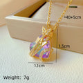 Butterfly Heart Pendant Necklace | Gold Stainless Steel Chain Pendant Necklace Nixie XL2606-745
