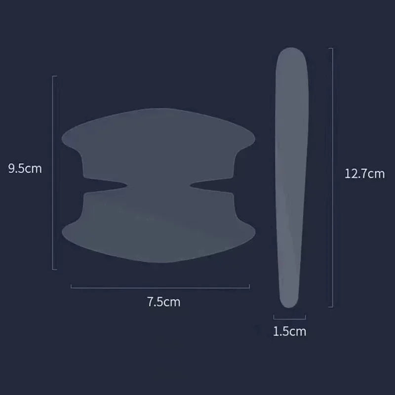 8PCS Car Door Handle Bowl Scratch-Proof Protective Sticker Film Car Door Protector Nixie