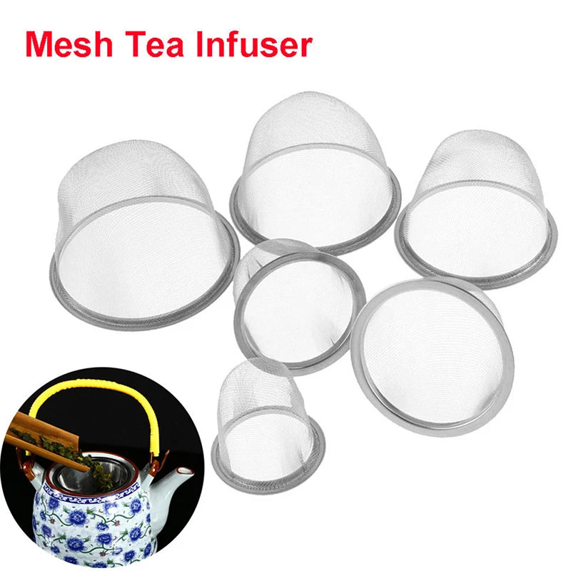Stainless Steel Mesh Tea Infuser Strainer 5–8cm | Reusable