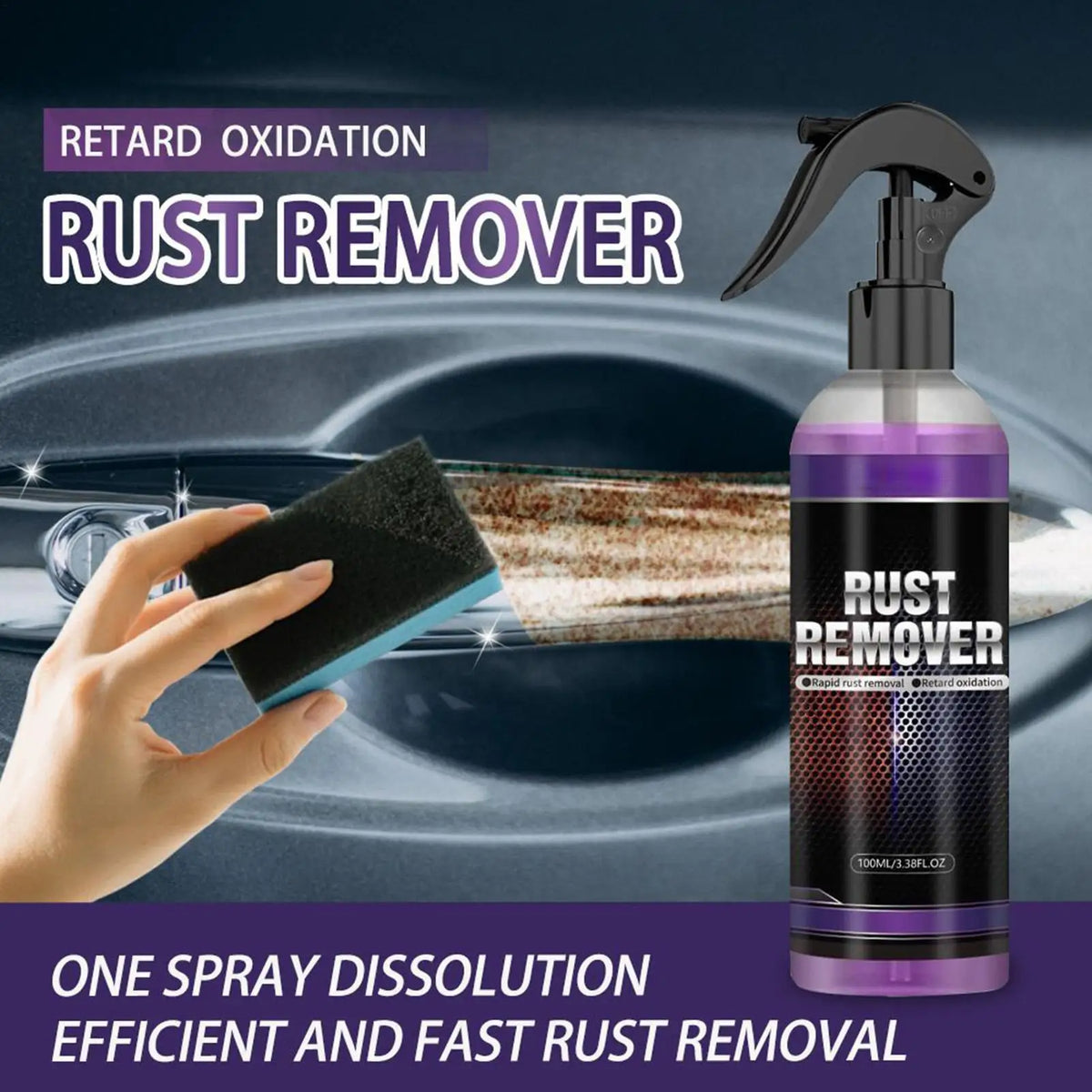 Car Rust Remover Spray – Auto Paint-Safe Metal Treatment 100ml Rust Remover Spray Nixie