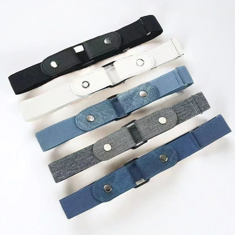 Canvas Elastic Buckle-Free Invisible Belt for Women & Men Elastic Waist Belt Nixie