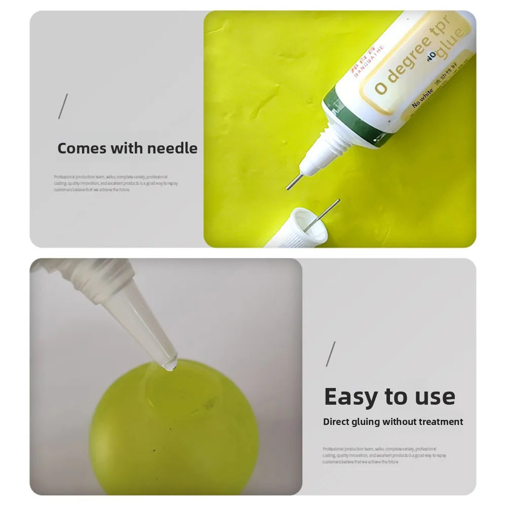 20ml TPR Toy Repair Glue – Transparent Soft Sealing Adhesive Craft Repair Glue Nixie
