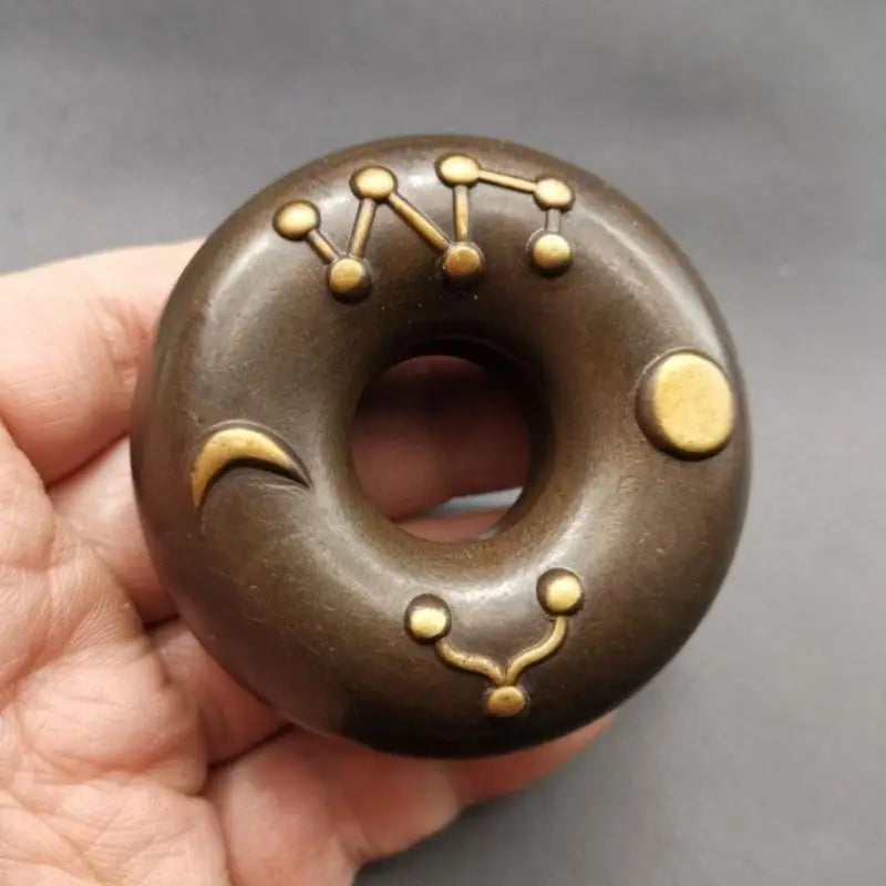 Vintage Meditation Hand Bell – Artisan Metal Percussion Decor Decorative Hand Bell Nixie
