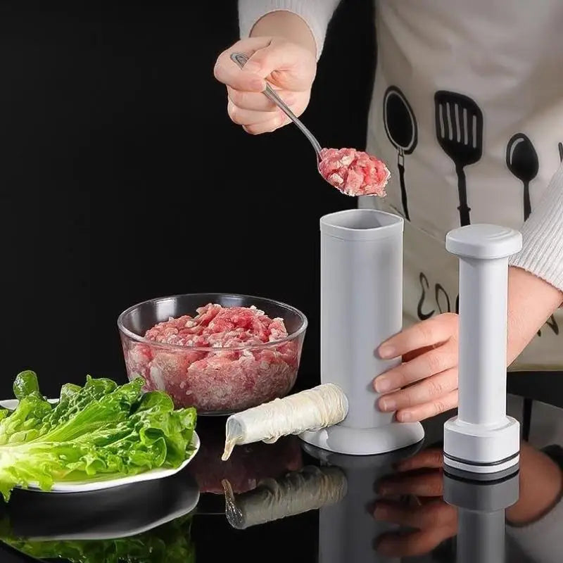 2-in-1 Manual Sausage Maker & Meatball Stuffer | Kitchen Tool Sausage Stuffer Nixie
