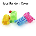 Spring Coil Cat Toy with Plush Ball – Interactive Kitten Toy Cat Spring Toy Nixie 1PCS