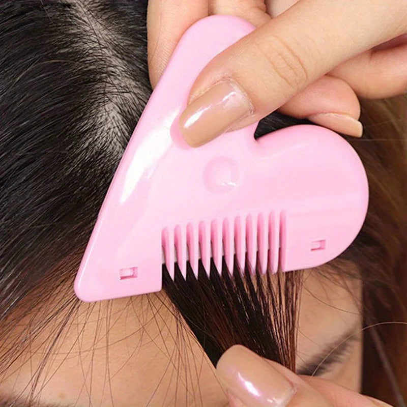 Pink Heart Double-Sided Hair Thinning Comb & Cutting Blade Hair Thinning Comb Nixie