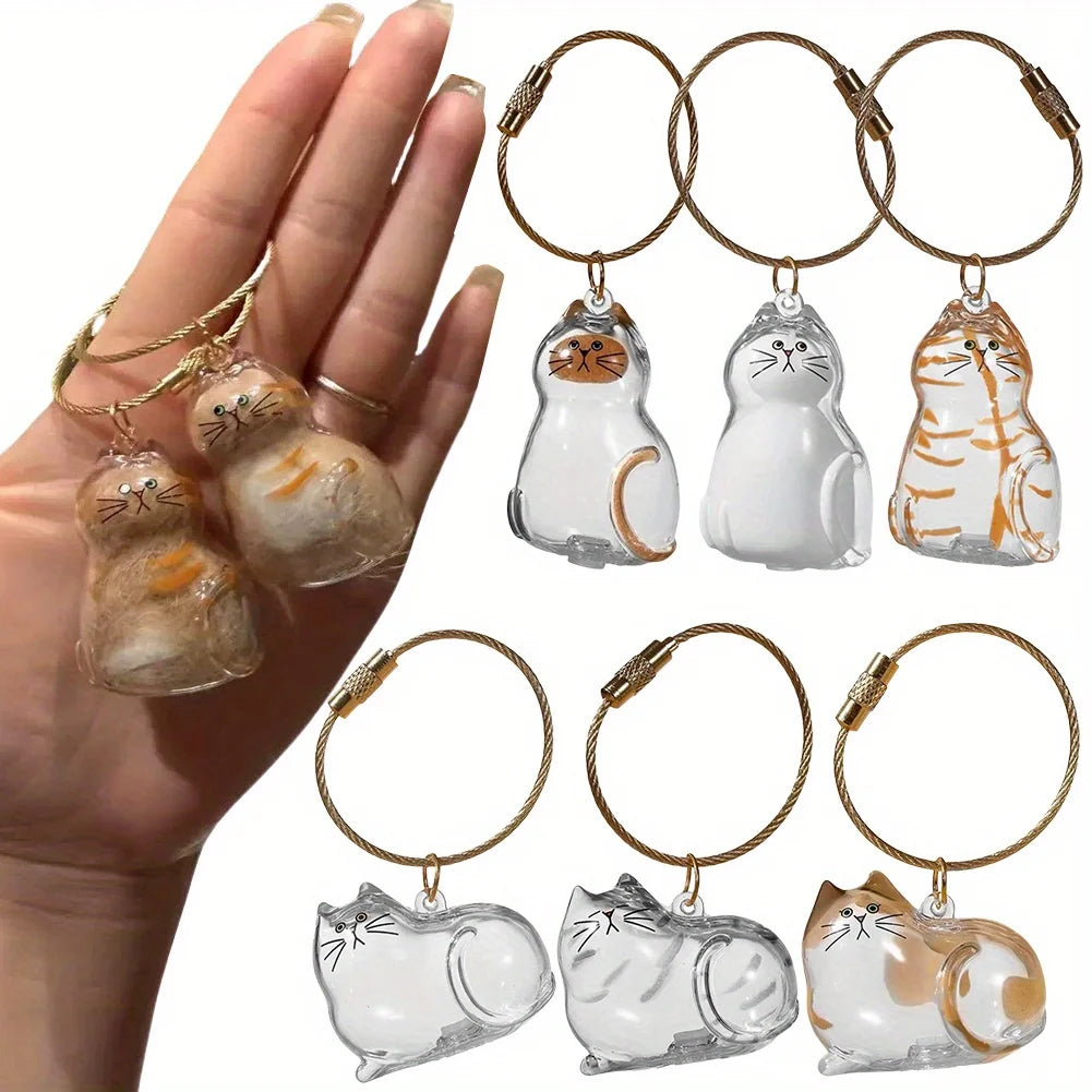 Pet Hair Keepsake Capsule Charm – Portable Keychain Pendant Pet Keepsake Pendant Nixie