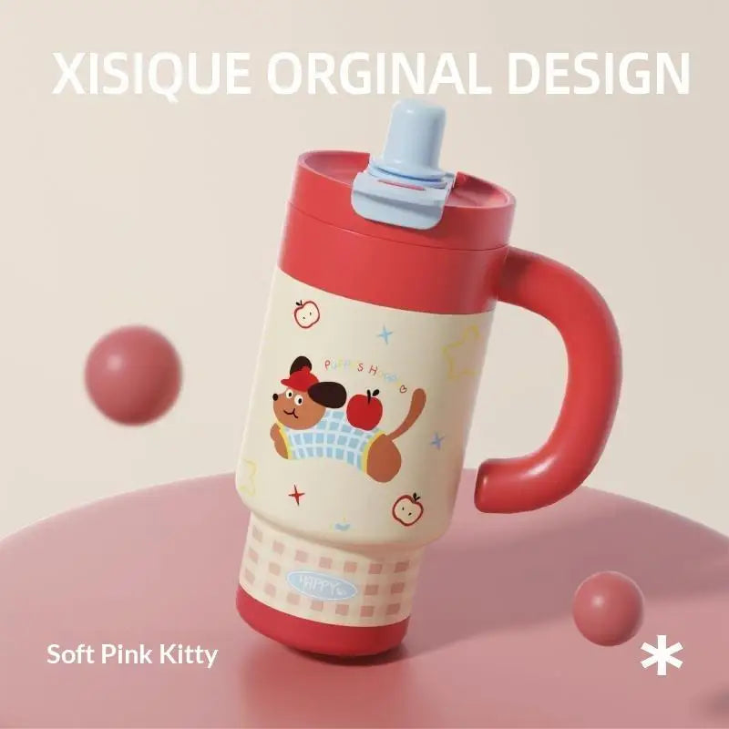 850ml Cartoon Stainless Steel Insulated Tumbler with Handle Insulated Tumbler Nixie A1