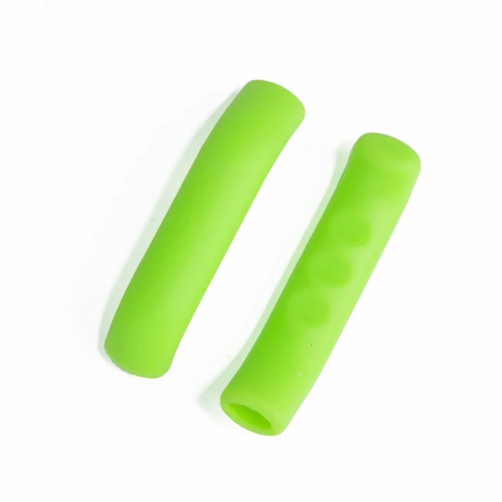 Silicone Bike Brake Lever Covers – Anti-Slip Universal Pair Brake Lever Cover Nixie Brake Lever- green