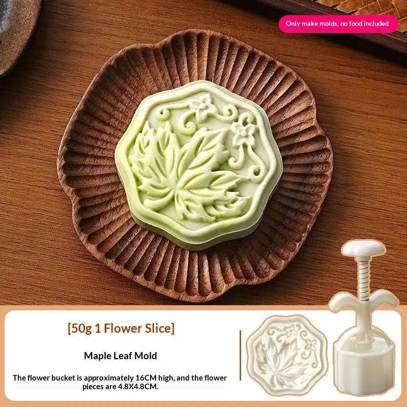 DIY Mooncake Mold Set – Hand Press Pastry Mould | BPA-Free Pastry Baking Mold Nixie A1