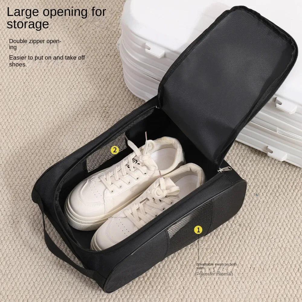 Golf Shoe Bag Oxford Cloth Breathable Dustproof Carrier Golf Shoe Bag Nixie