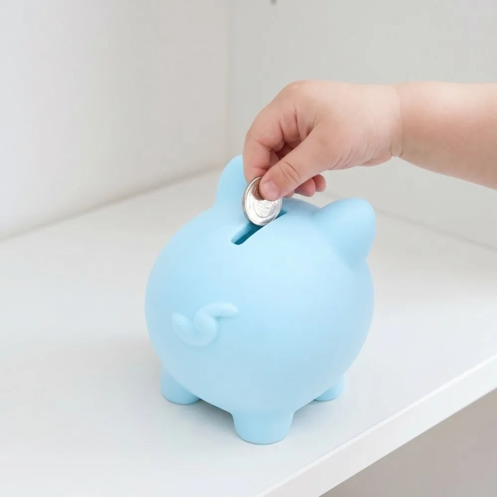 Cute Cartoon Piggy Bank for Kids – Vinyl Coin Money Box Kids Piggy Bank Nixie