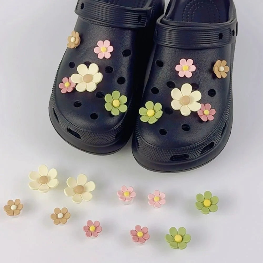 10-Piece Daisy Flower Shoe Charms – DIY Clog & Sandal Decor Shoe Charms Nixie
