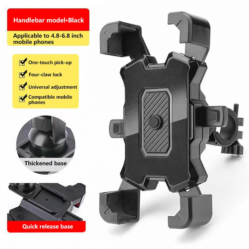 360° Rotatable Bike & Motorcycle Phone Holder Mount