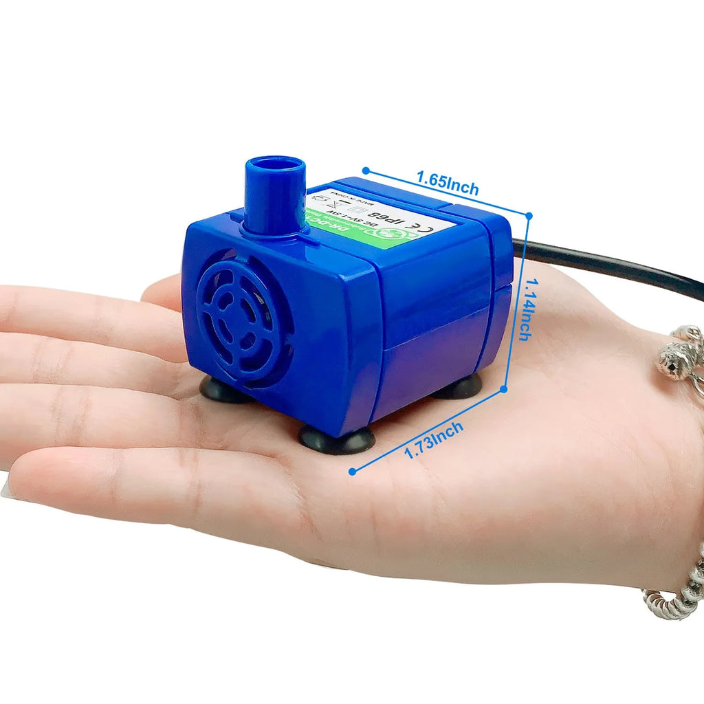 Cat Water Fountain with LED Light & Replacement Pump