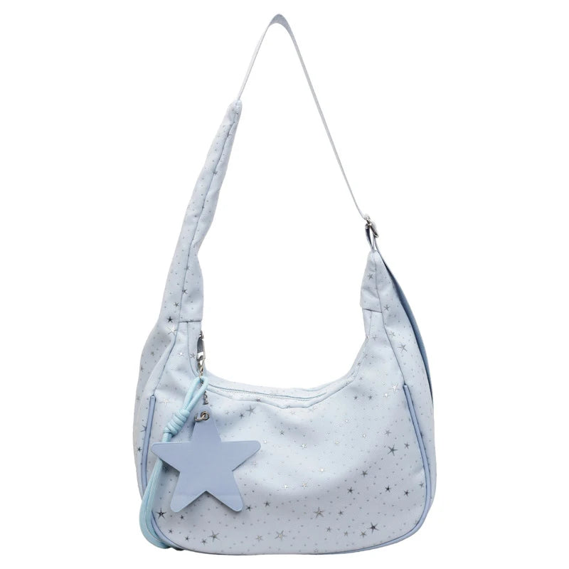 Pleated Tote Crossbody Bag – Women's Star Shoulder Handbag Crossbody Shoulder Bag Nixie