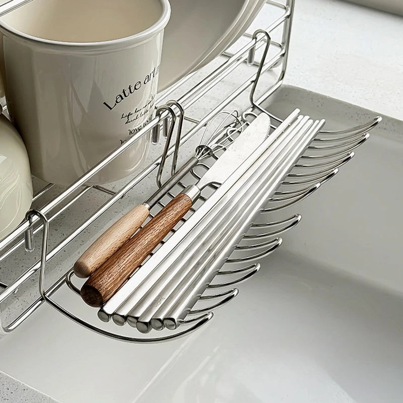 Stainless Steel Kitchen Sink Drain Basket Hanging Rack Sink Drain Basket Nixie
