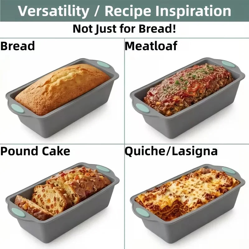 Silicone Loaf Pan Set – Non-Stick Bread & Cake Baking Mold Silicone Loaf Pan Nixie
