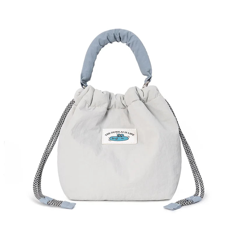 Women's Japanese-Style Mirrorless Camera Crossbody Bucket Bag Camera Crossbody Bag Nixie Light Blue