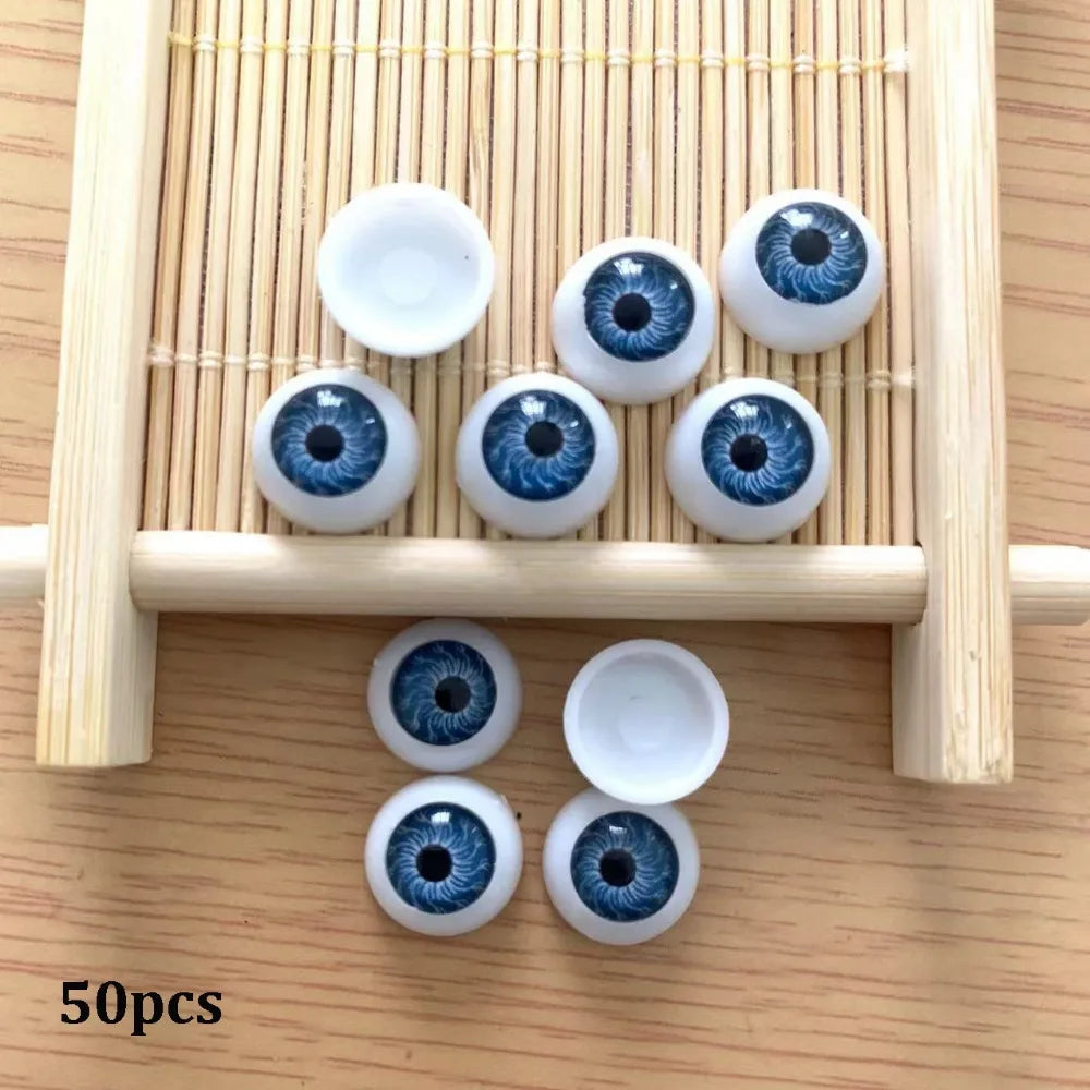 50pcs 12mm Plastic Safety Eyes for DIY Crafts, Dolls & Puppets DIY Craft Eyes Nixie Blue