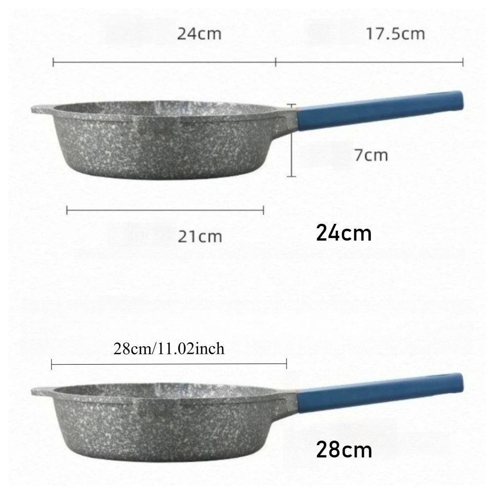Maifan Stone Nonstick Frying Pan – Volcanic Rock Induction Wok Nonstick Frying Pan Nixie