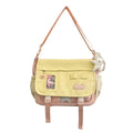 Girls Korean Style Crossbody Bag – Large Capacity School Bag Crossbody Shoulder Bag Nixie BB-1362Pink (No Char